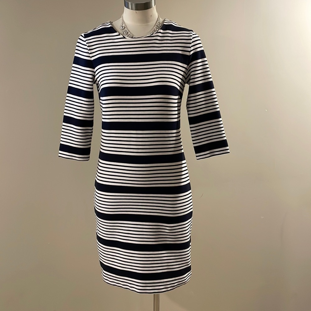 WOW stunning black and white sheath dress